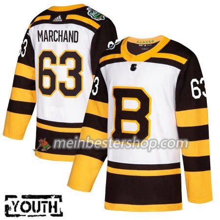 Boston Bruins Brad Marchand 63 2019 Winter Classic Adidas Weiß Trikot Authentic - Kinder